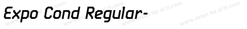 Expo Cond Regular字体转换